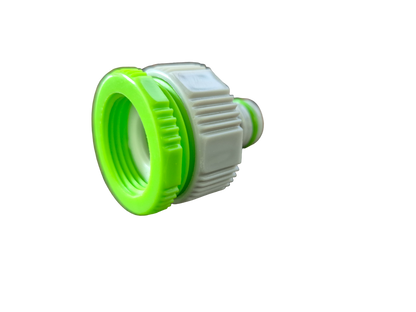 Green/Grey Female Tap Fitting Compatible with 3/4" or ½" BSP Female Threads