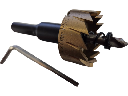 27mm HSS Hole Saw Bit for Cutting Metal, Alloys, Wood & Plastics