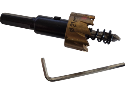 21mm HSS Hole Saw Bit for Cutting Metal, Alloys, Wood & Plastics