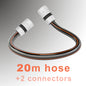 Premium 4 Layer Garden Carbon BLACK Hose Pipe Watering Hose with 2 Hose Connectors