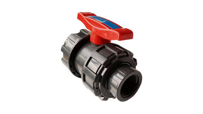 3/4″ BSPF PVC Shut‑Off Valve with Double Union