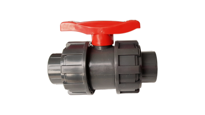 1/2″ BSPF PVC Shut‑Off Valve with Double Union