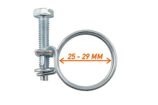 25–29mm Galvanised Dual Wire Hose Clip