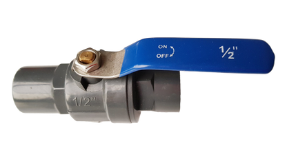 1/2″ BSP Female PP Stopcock Including Stainless Steel Ball Valve & Handle