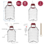 10L 15L 25L PET Fermentation Demijohn Wine Beer Home Brew with Tap & Airlock