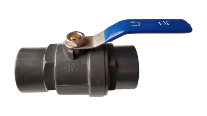 1.25″ BSP Female PP Stopcock Including Stainless Steel Ball Valve & Handle
