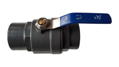 1.5″ BSP Female PP Stopcock Including Stainless Steel Ball Valve & Handle