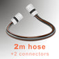 Premium 4 Layer Garden Carbon BLACK Hose Pipe Watering Hose with 2 Hose Connectors