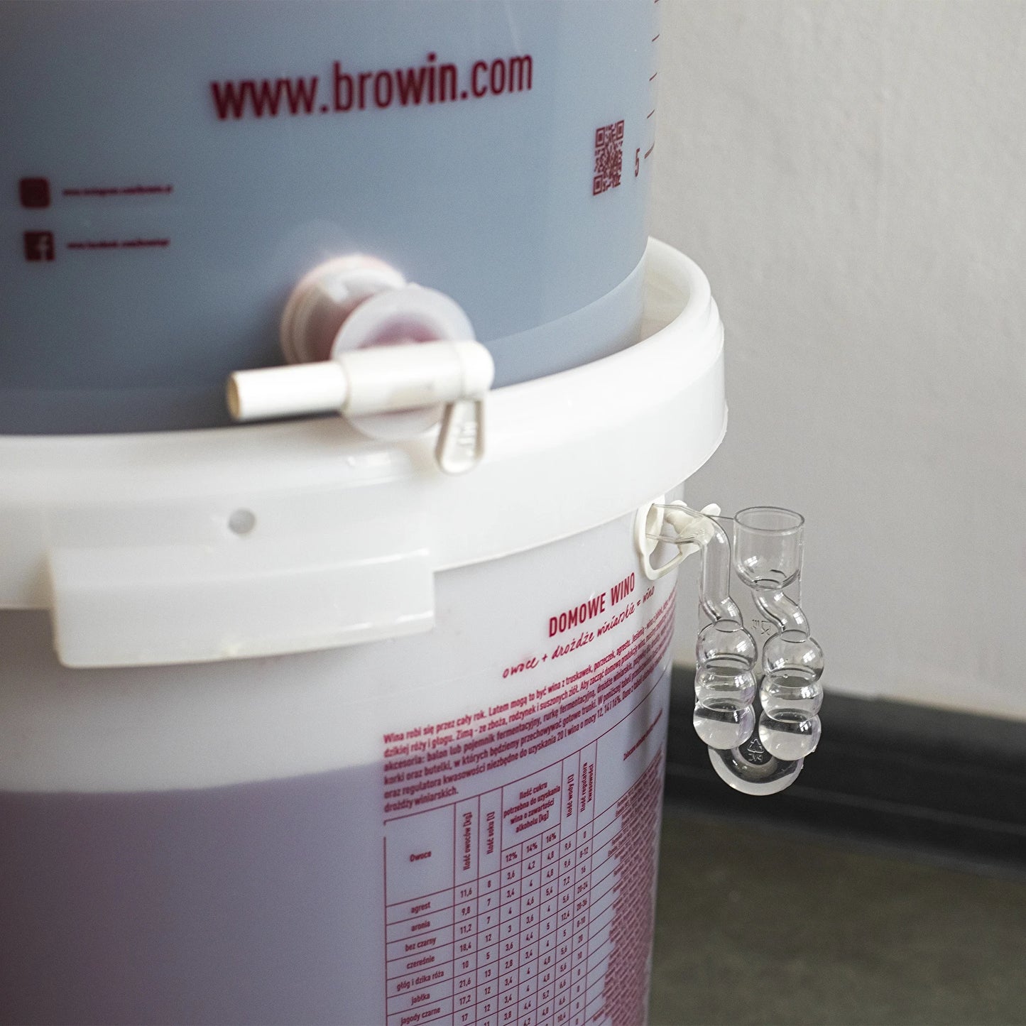 20L Fermentation Bucket with Lid Food Grade Home Brew Brewing Container BPA Free