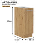 ARTISAN Modular Kitchen – White Gloss - PARTS option