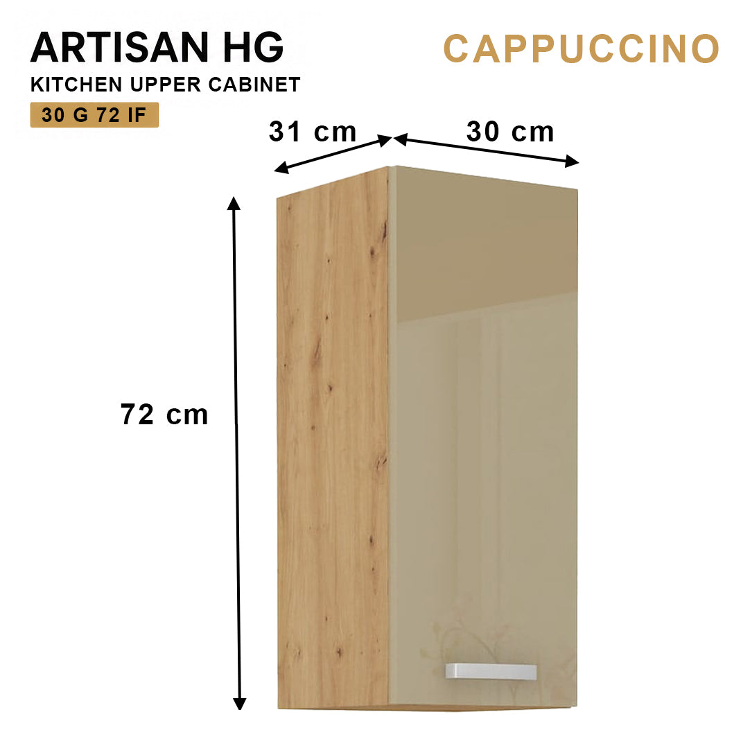 ARTISAN Modular Kitchen – White Gloss - PARTS option