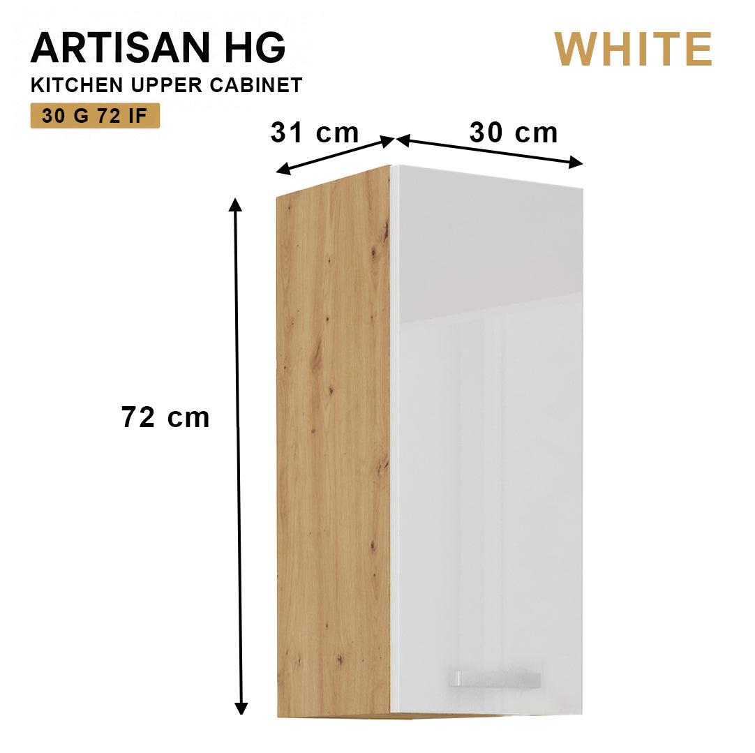 ARTISAN Modular Kitchen – White Gloss - PARTS option