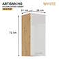 ARTISAN Modular Kitchen – White Gloss - PARTS option