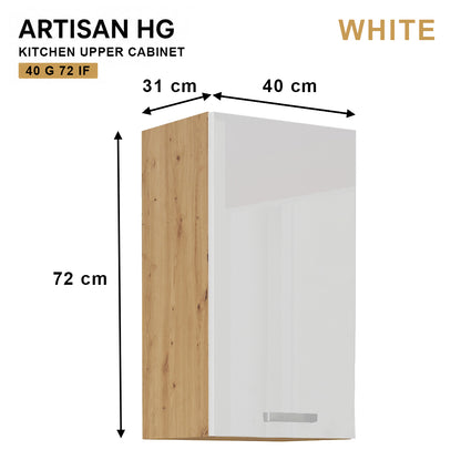 ARTISAN Modular Kitchen – White Gloss - PARTS option
