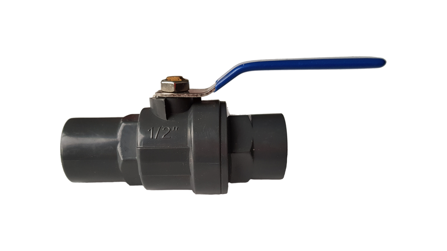 1.25″ BSP Female PP Stopcock Including Stainless Steel Ball Valve & Handle
