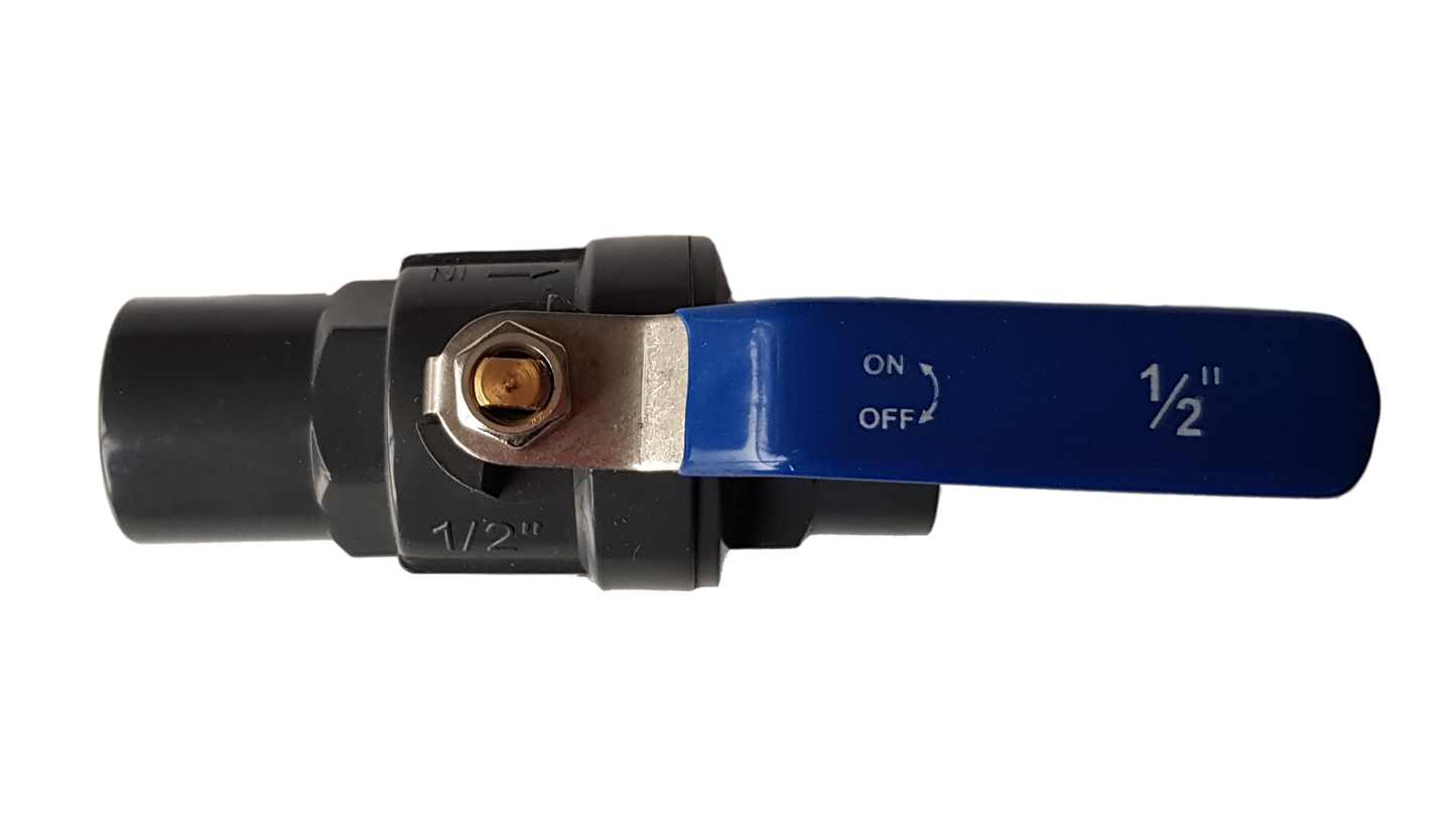 1.25″ BSP Female PP Stopcock Including Stainless Steel Ball Valve & Handle