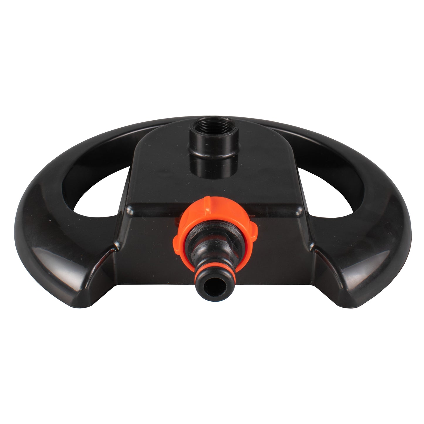 Cost Wise Lawn Sprinkler with 3 Adjustable Rotating Arms, Black/Orange