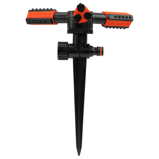 Eco Line 3‑Arm Rotary Lawn Sprinkler with Spike Mount
