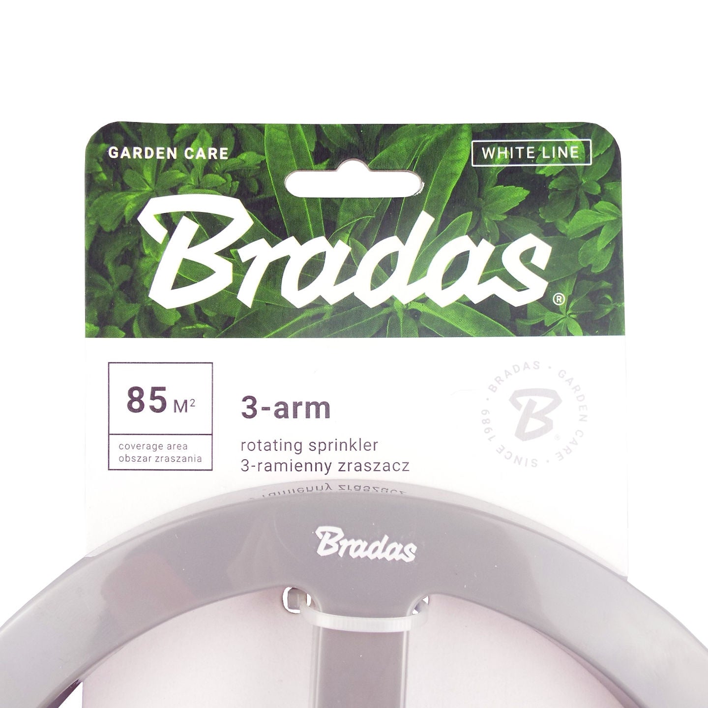 Bradas White Line 3‑Arm Rotating Sprinkler