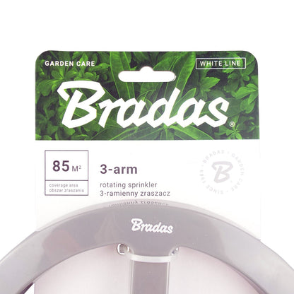 Bradas White Line 3‑Arm Rotating Sprinkler