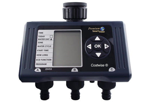 Cost Wise Triple-Valve Garden Water Timer