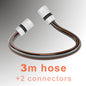 Premium 4 Layer Garden Carbon BLACK Hose Pipe Watering Hose with 2 Hose Connectors