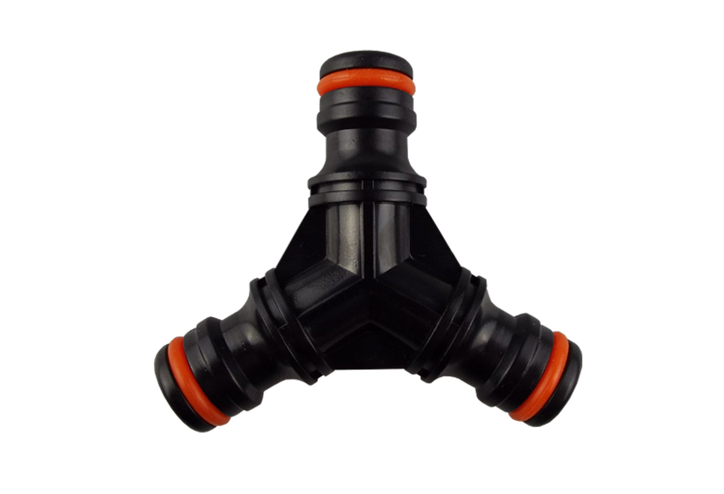 Black Three-Way Male Snap-On Connector