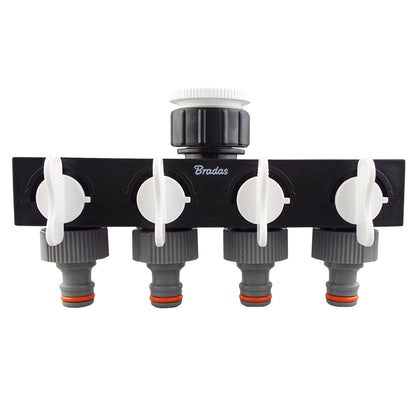 4-Way WL Water Splitter with Valves