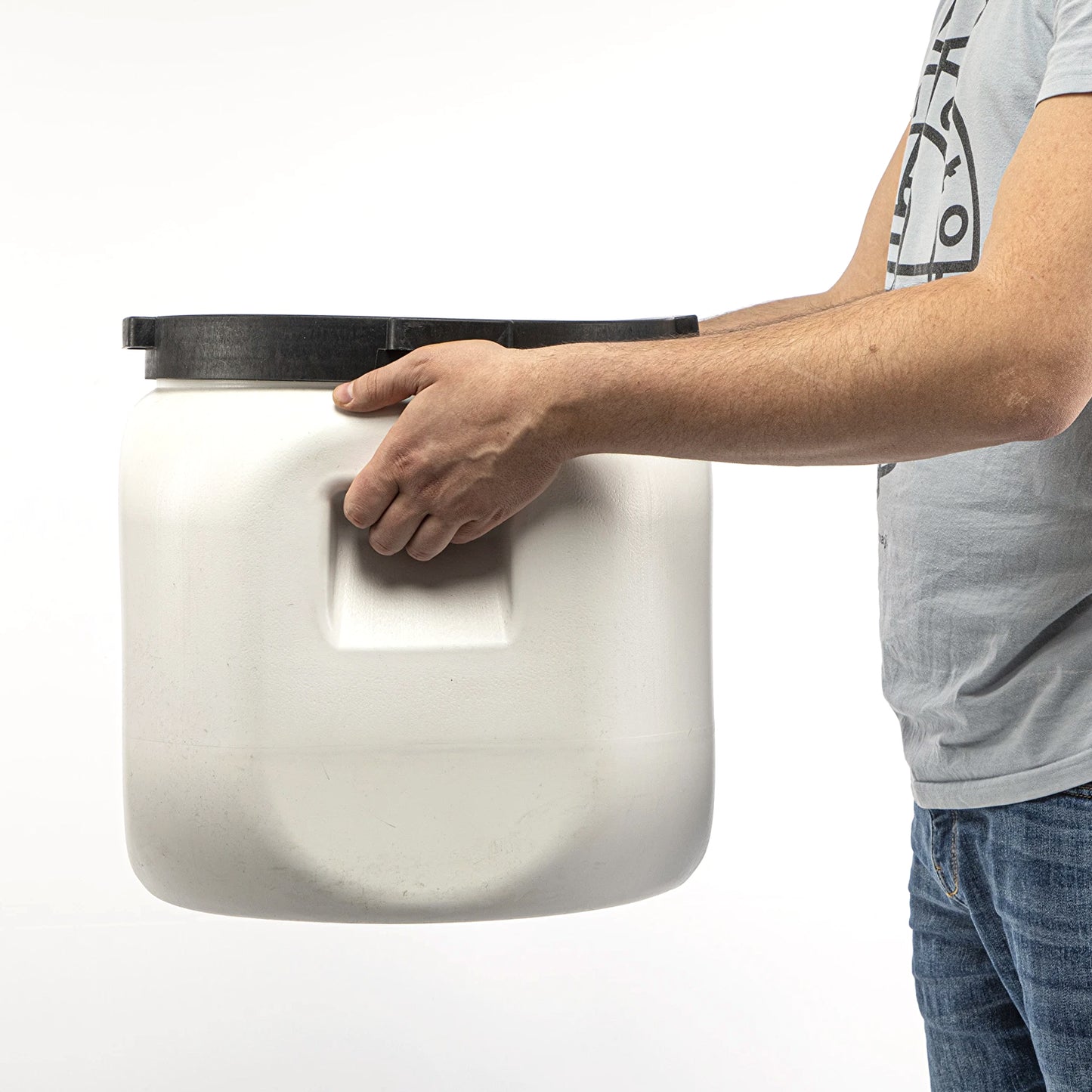 40L 60L Food Grade Fermentation Barrel with Tap White Pickling Sauerkraut Container