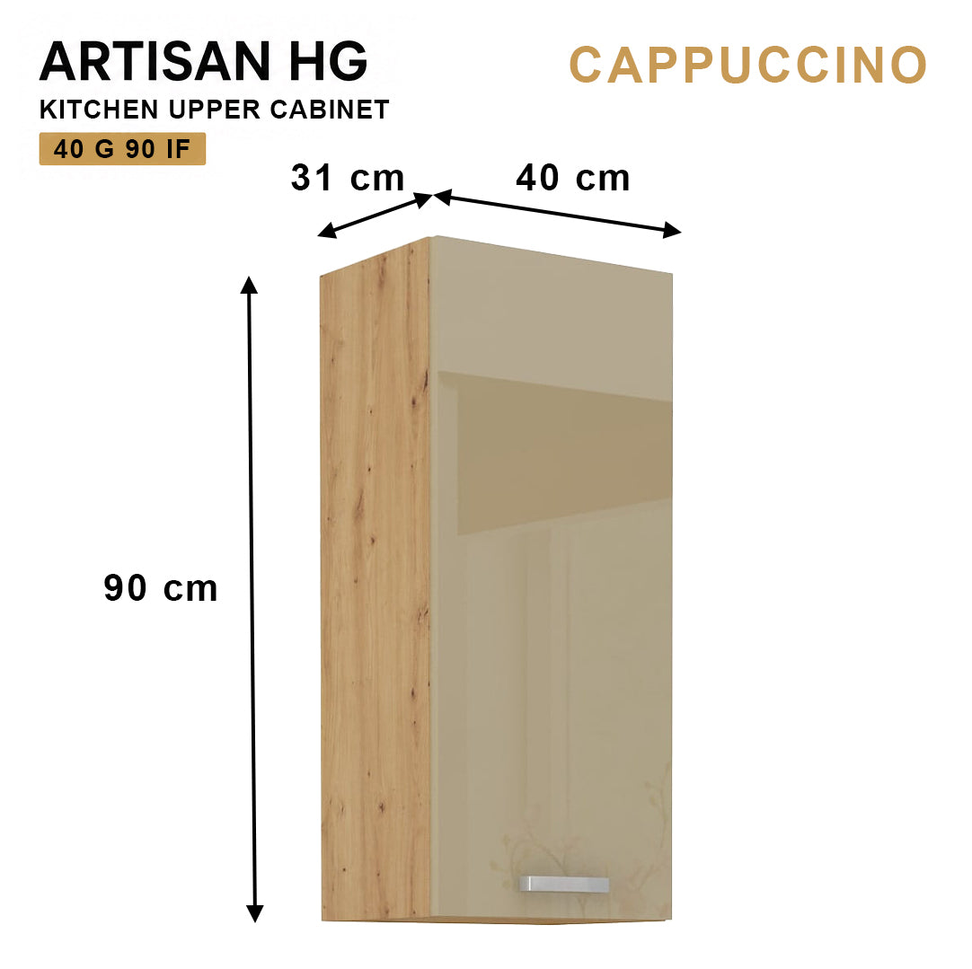 ARTISAN Modular Kitchen – White Gloss - PARTS option