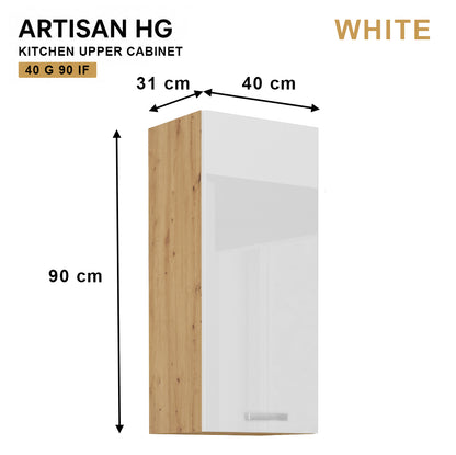 ARTISAN Modular Kitchen – White Gloss - PARTS option
