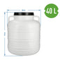 Fermentation Barrel Food Grade HDPE Pickling Container with Lid & Handles 10L-60L