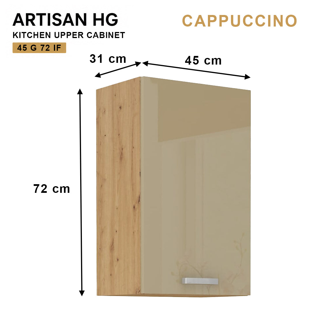 ARTISAN Modular Kitchen – White Gloss - PARTS option