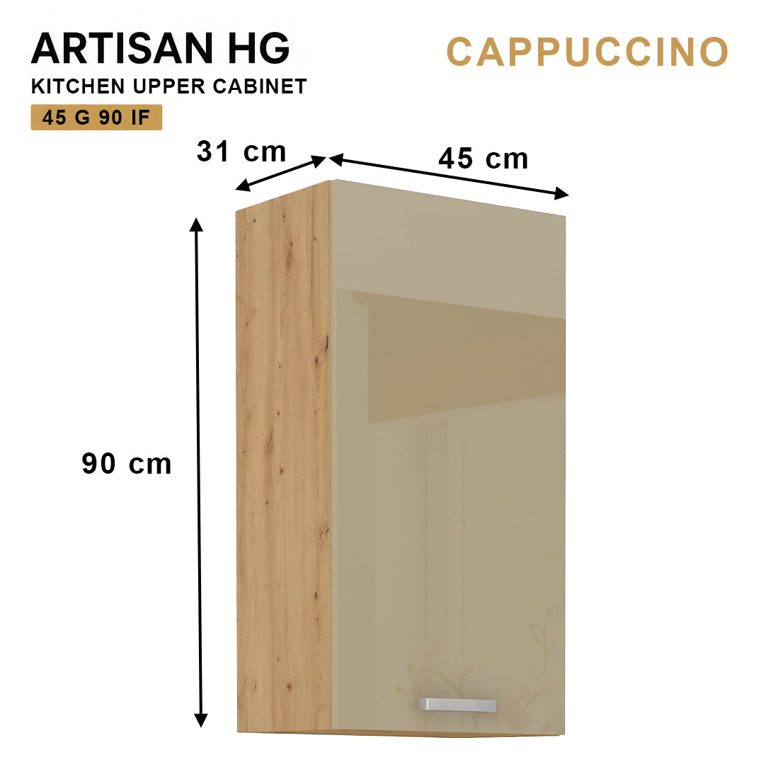 ARTISAN Modular Kitchen – White Gloss - PARTS option