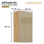 ARTISAN Modular Kitchen – Cappuccino Gloss - PARTS option