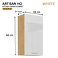 ARTISAN Modular Kitchen – White Gloss - PARTS option
