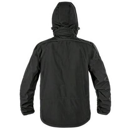 CXS Durham Mens Softshell Work JACKET Waterproof Windproof Hooded Black Yellow