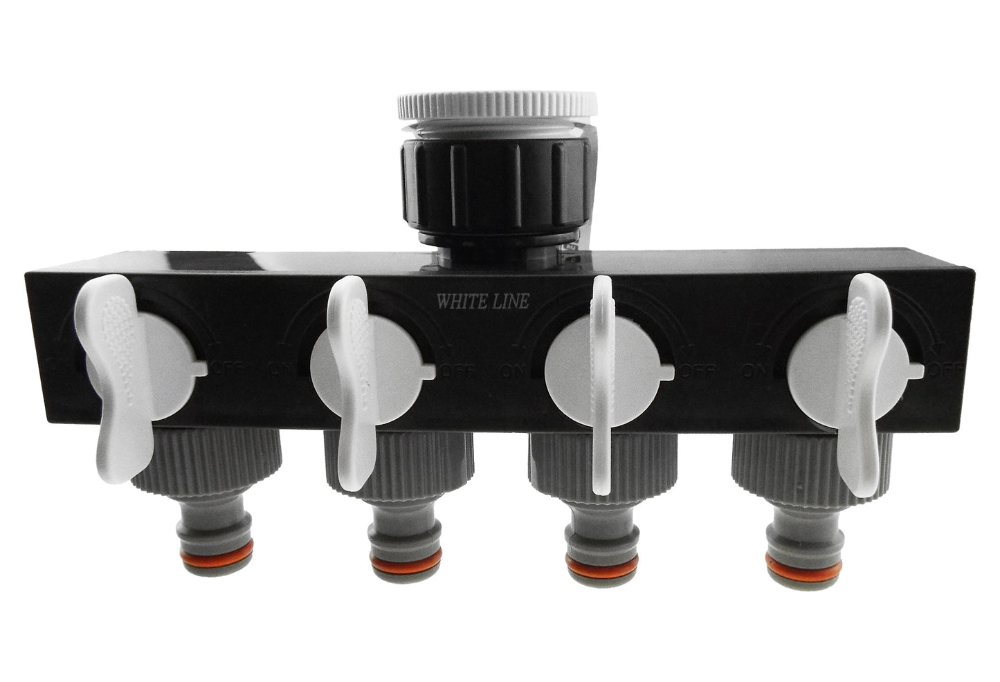 4-Way WL Water Splitter with Valves