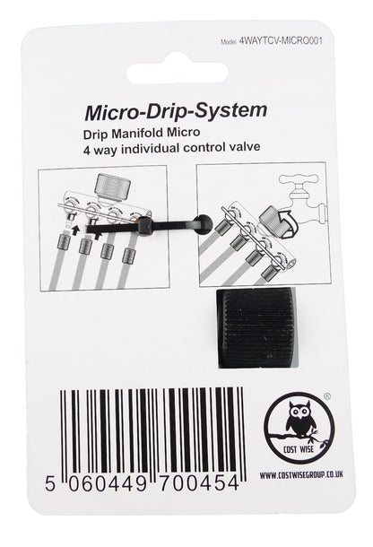 4-Way Micro Irrigation Tube Manifold Connector