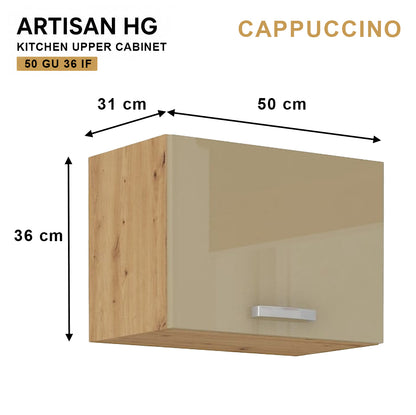 ARTISAN Modular Kitchen – White Gloss - PARTS option