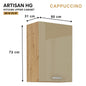 ARTISAN Modular Kitchen – Cappuccino Gloss - PARTS option
