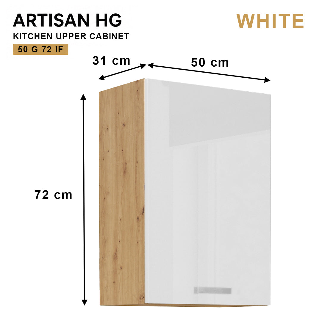 ARTISAN Modular Kitchen – White Gloss - PARTS option
