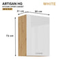 ARTISAN Modular Kitchen – White Gloss - PARTS option