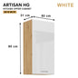 ARTISAN Modular Kitchen – White Gloss - PARTS option