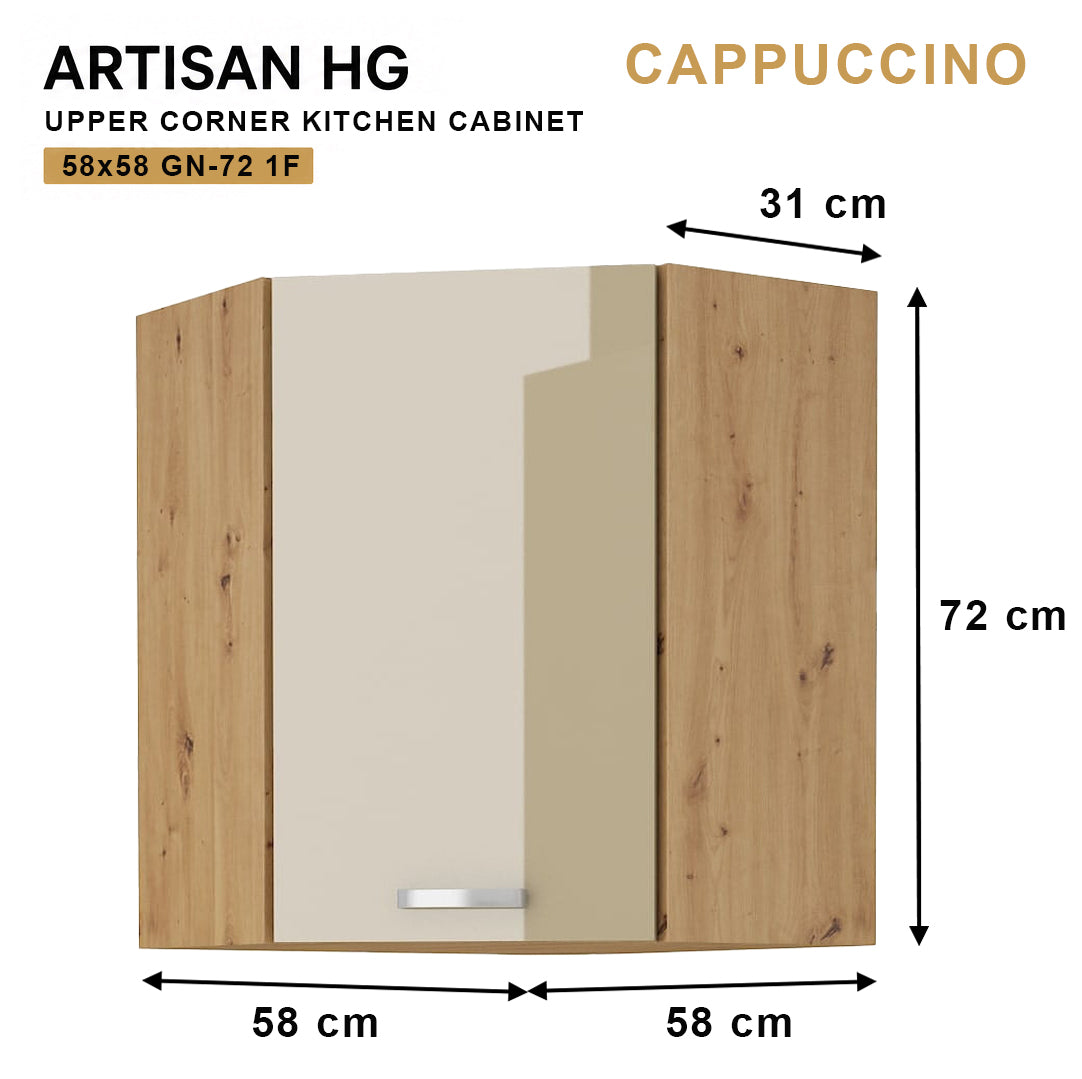 ARTISAN Modular Kitchen – White Gloss - PARTS option