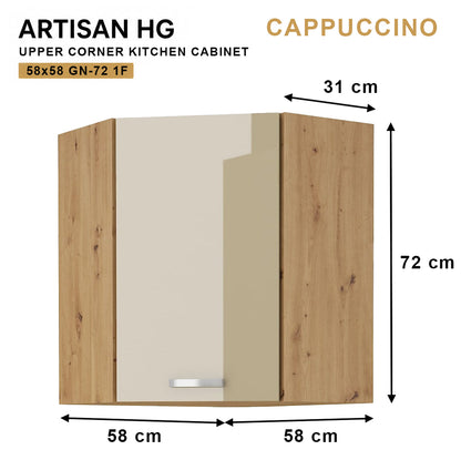 ARTISAN Modular Kitchen – White Gloss - PARTS option