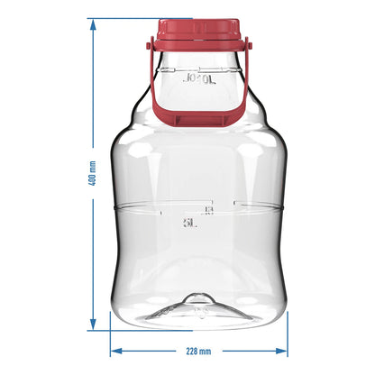 10L 15L 20L 25L Fermentation Demijohn Wine Making PET Airlock Wide Neck