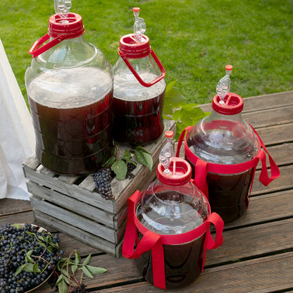 10L 15L 20L 25L Fermentation Demijohn Wine Making PET Airlock Wide Neck