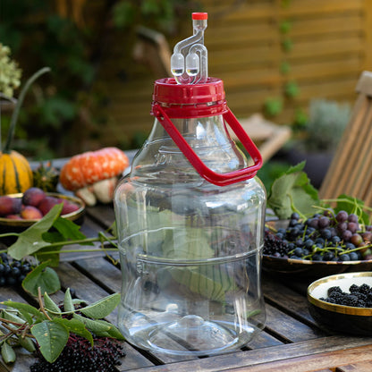 10L 15L 20L 25L Fermentation Demijohn Wine Making PET Airlock Wide Neck