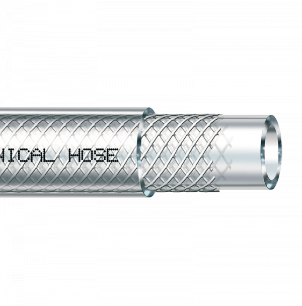 Transparent Reinforced PVC Hose 6mm ID × 2.5mm Wall